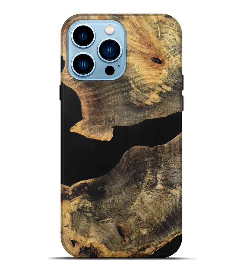 iPhone 14 Pro Max Wood Live Edge Phone Case - Iliana (Wood Burl, 740586)