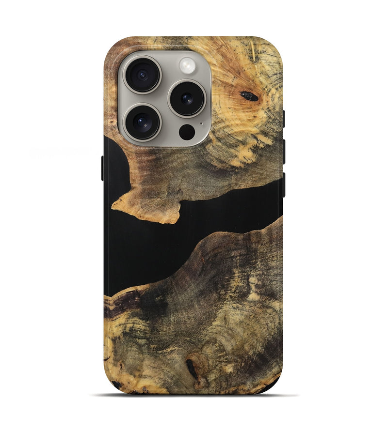 iPhone 16 Pro Wood Live Edge Phone Case - Iliana (Wood Burl, 740586)