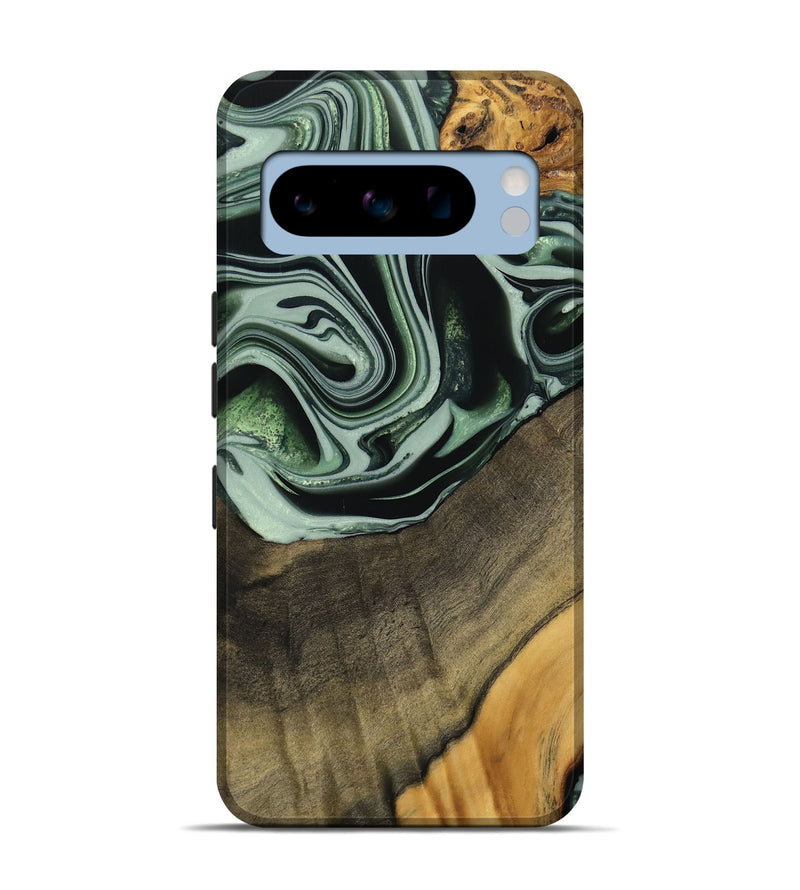 Pixel 8 Pro Wood Live Edge Phone Case - Cacilie (Green, 740589)