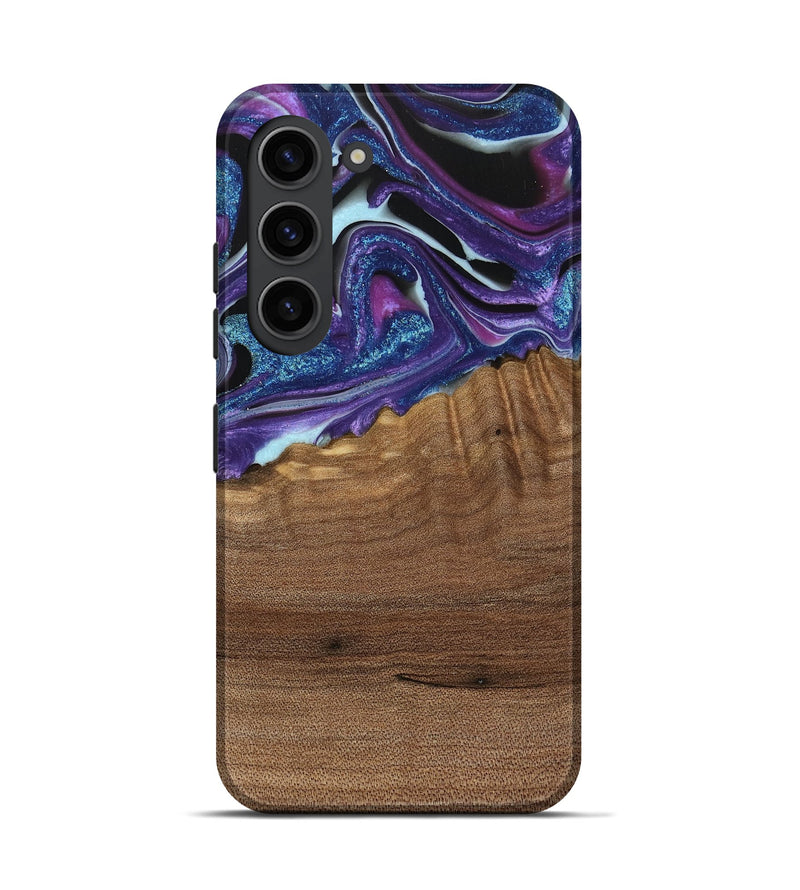 Galaxy S23 Wood Live Edge Phone Case - Issam (Purple, 740594)