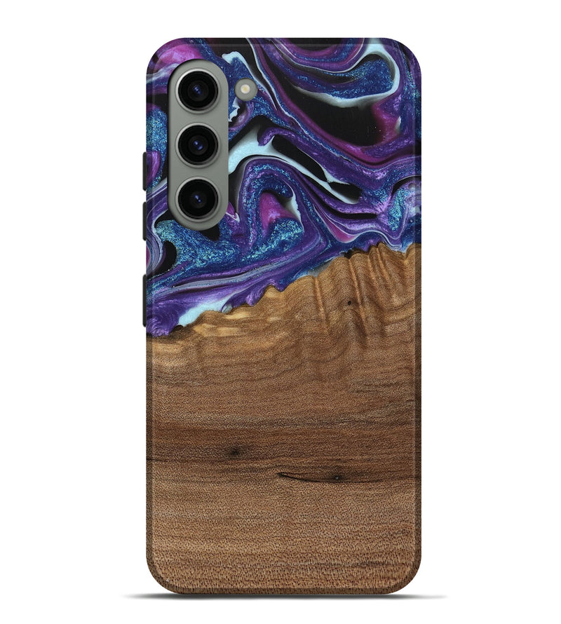 Galaxy S23 Plus Wood Live Edge Phone Case - Issam (Purple, 740594)