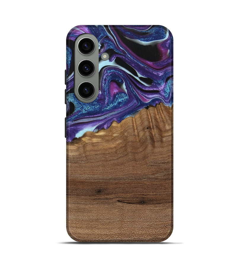 Galaxy S24 Wood Live Edge Phone Case - Issam (Purple, 740594)