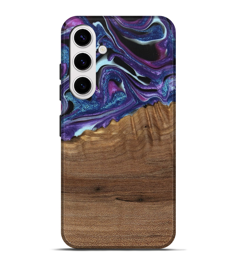 Galaxy S25 Plus Wood Live Edge Phone Case - Issam (Purple, 740594)