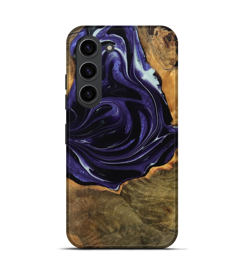 Galaxy S23 Wood Live Edge Phone Case - Tamma (Purple, 740595)