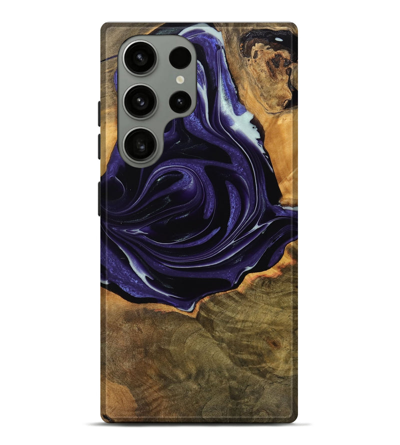 Galaxy S23 Ultra Wood Live Edge Phone Case - Tamma (Purple, 740595)