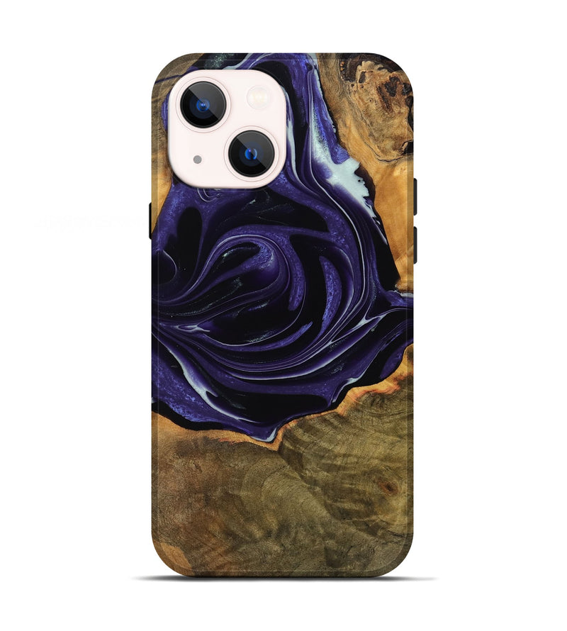 iPhone 13 Wood Live Edge Phone Case - Tamma (Purple, 740595)