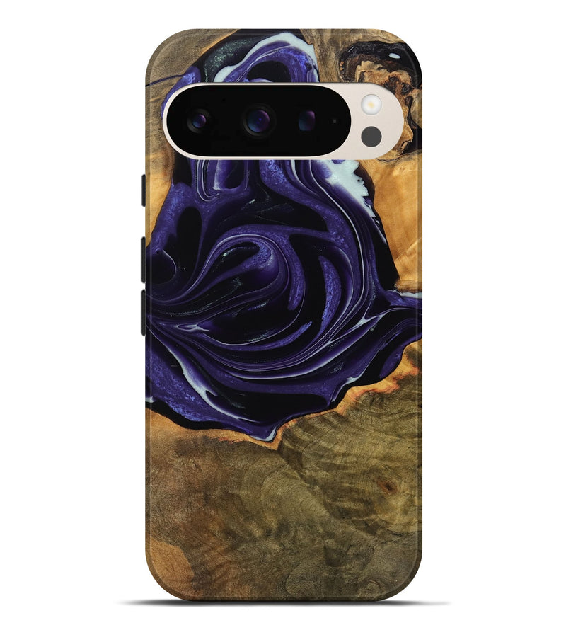 Pixel 9 Pro XL Wood Live Edge Phone Case - Tamma (Purple, 740595)