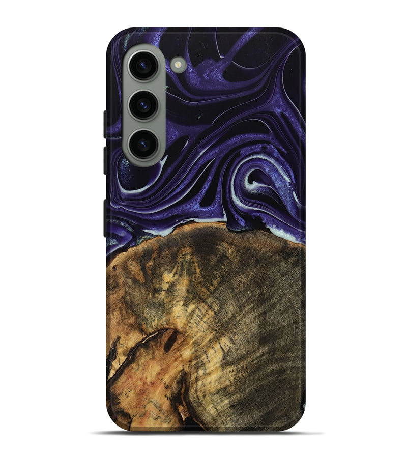 Galaxy S23 Plus Wood Live Edge Phone Case - Essex (Purple, 740596)