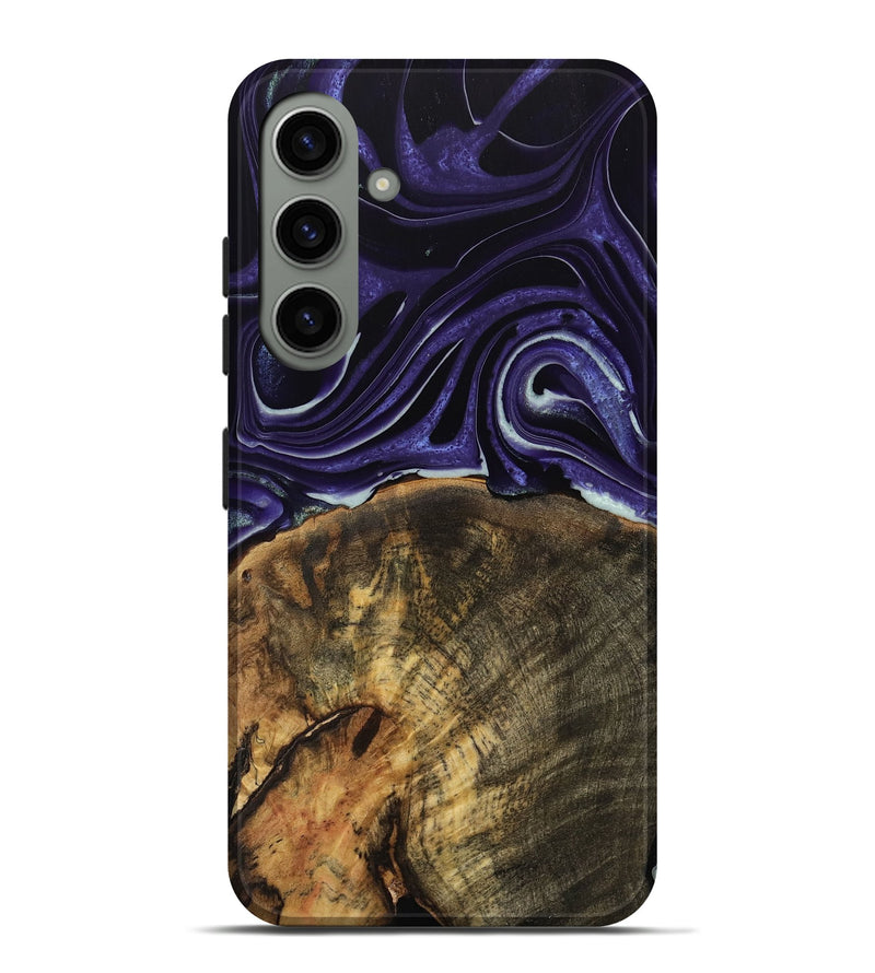 Galaxy S24 Plus Wood Live Edge Phone Case - Essex (Purple, 740596)