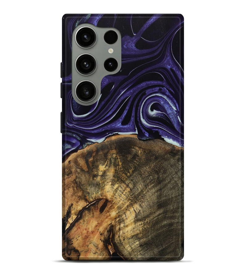 Galaxy S24 Ultra Wood Live Edge Phone Case - Essex (Purple, 740596)