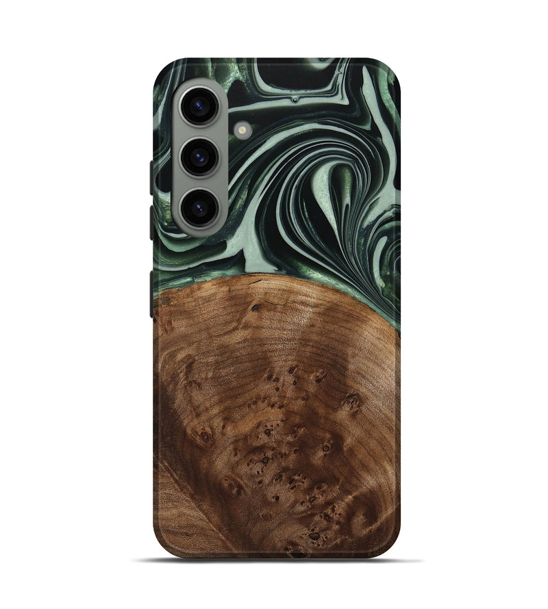 Galaxy S24 Wood Live Edge Phone Case - Sivo (Green, 740599)