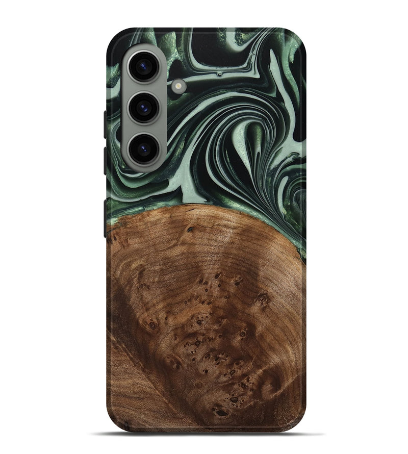 Galaxy S24 Plus Wood Live Edge Phone Case - Sivo (Green, 740599)