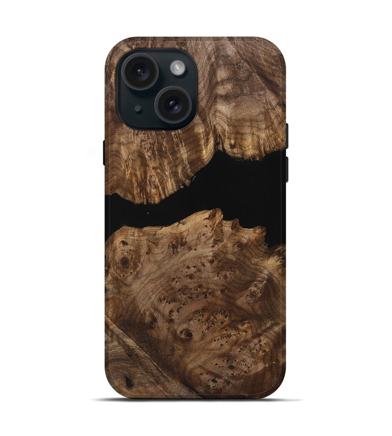 iPhone 15 Wood Live Edge Phone Case - Margaux (Wood Burl, 740600)