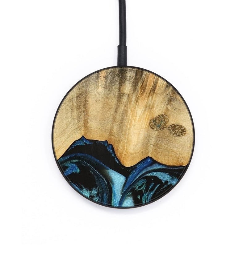 Circle Wood Wireless Charger - Brionna (Blue, 740615)