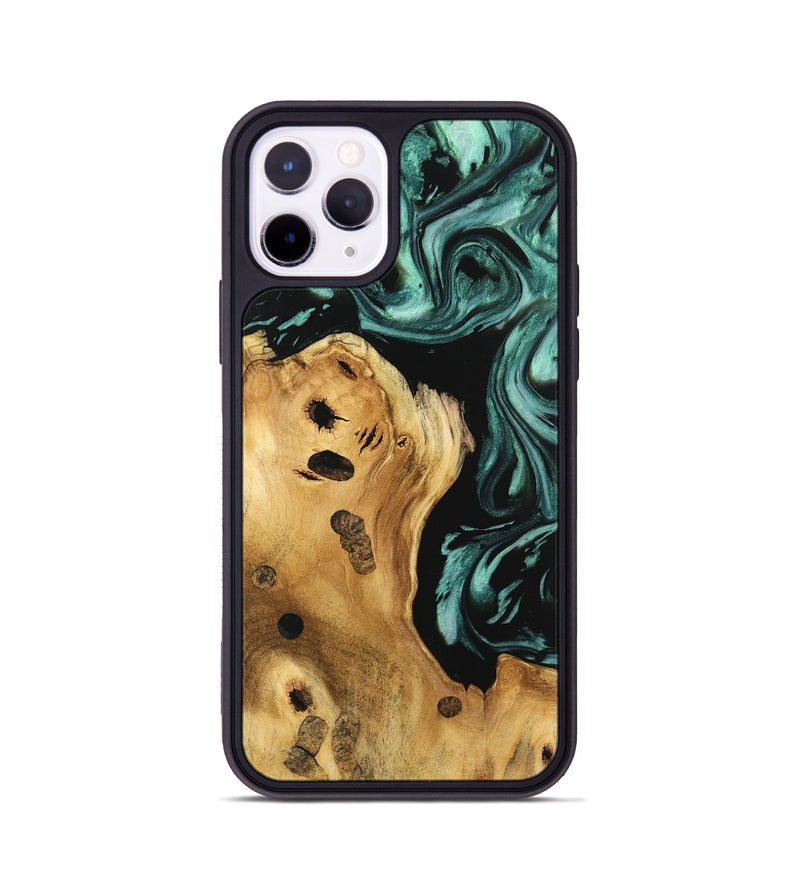 iPhone 11 Pro Wood Phone Case - Padma (Green, 740629)