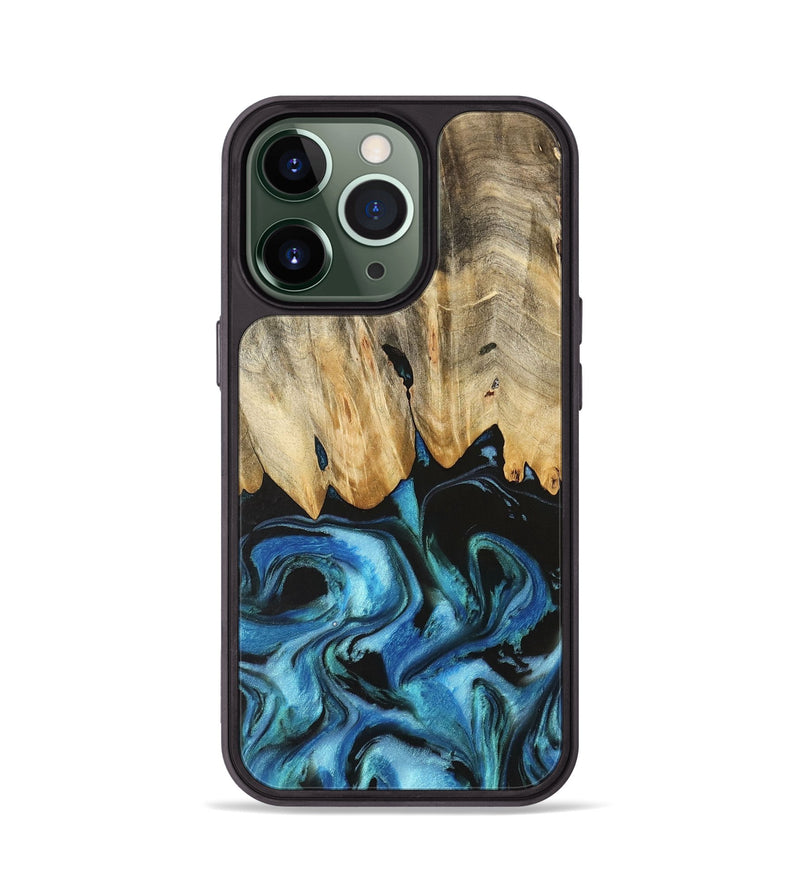 iPhone 13 Pro Wood Phone Case - Weldon (Blue, 740640)