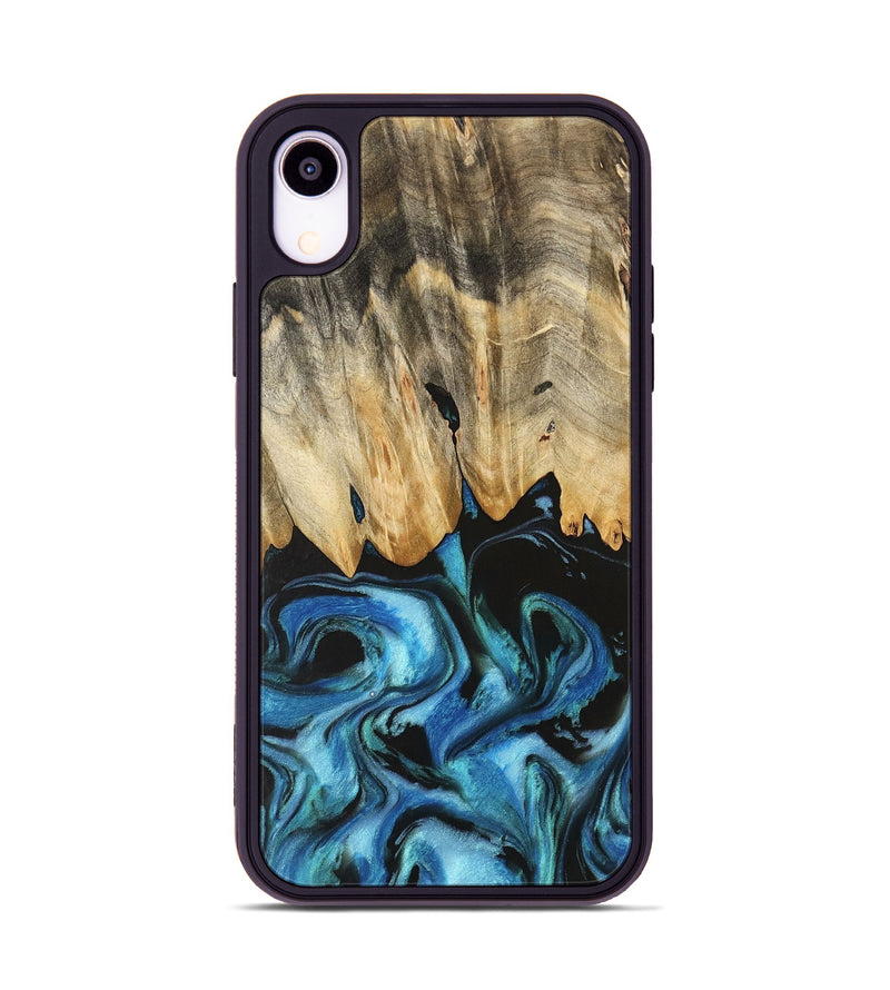 iPhone Xr Wood Phone Case - Weldon (Blue, 740640)