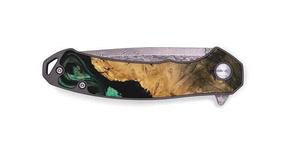 EDC Wood Pocket Knife - Hewlet (Green, 740670)