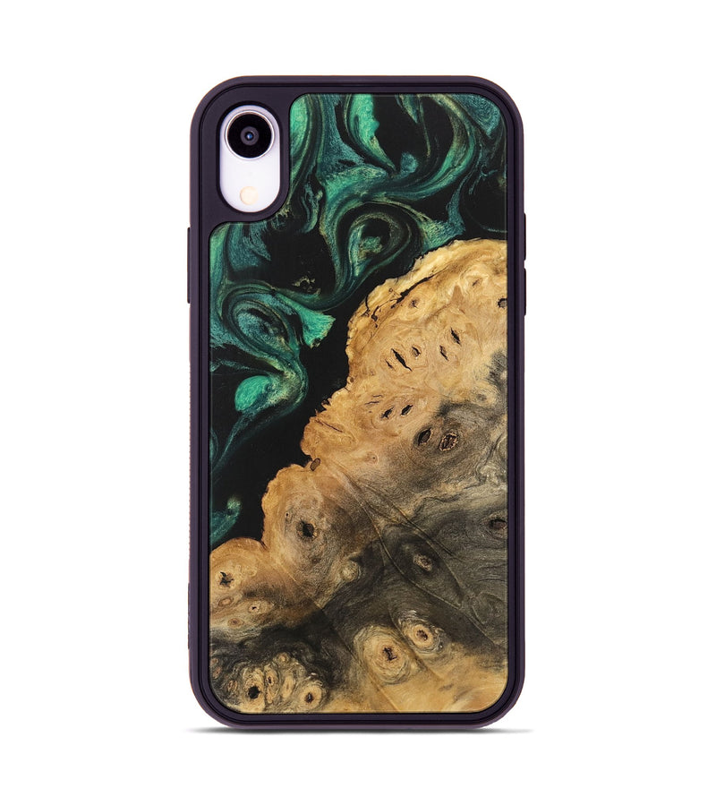 iPhone Xr Wood Phone Case - Hewlet (Green, 740670)