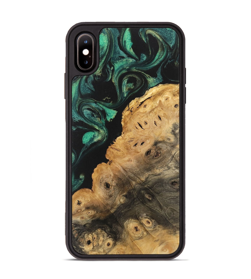 iPhone Xs Max Wood Phone Case - Hewlet (Green, 740670)