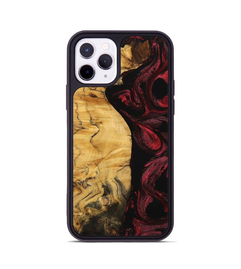 iPhone 11 Pro Wood Phone Case - Franc (Red, 740677)