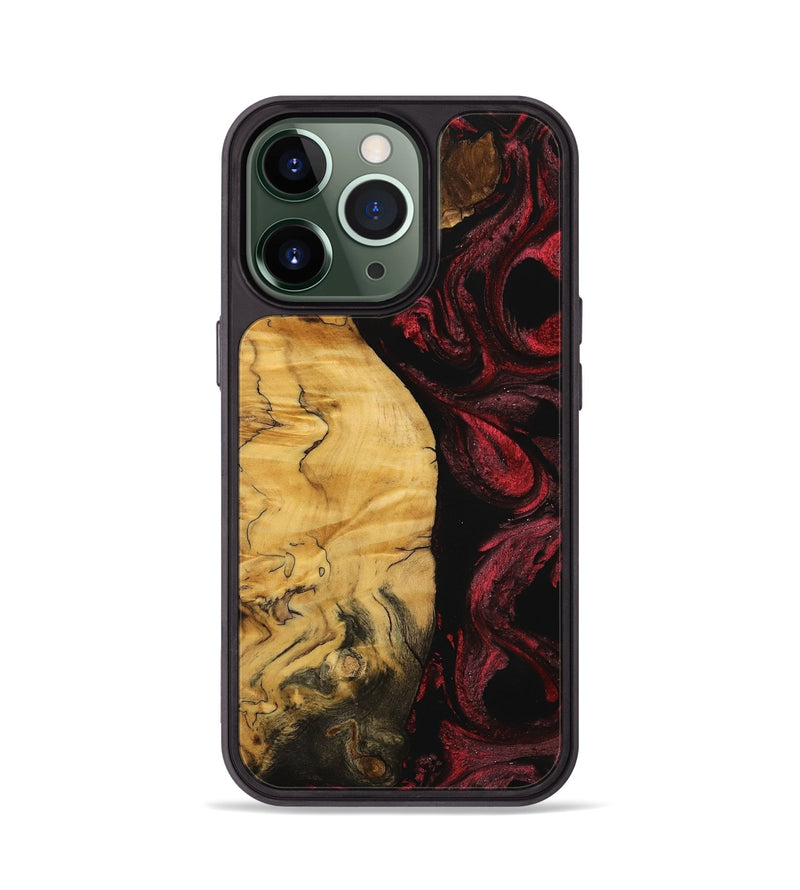 iPhone 13 Pro Wood Phone Case - Franc (Red, 740677)