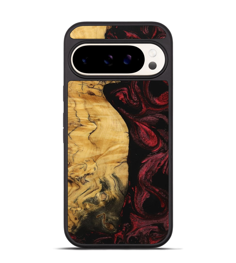 Pixel 9 Pro Wood Phone Case - Franc (Red, 740677)