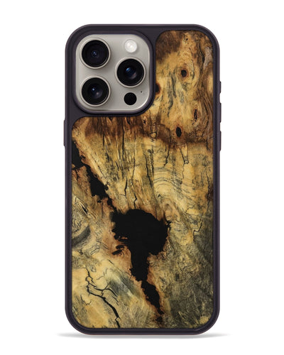 iPhone 15 Pro Max Wood Phone Case - Iain (Wood Burl, 740683)