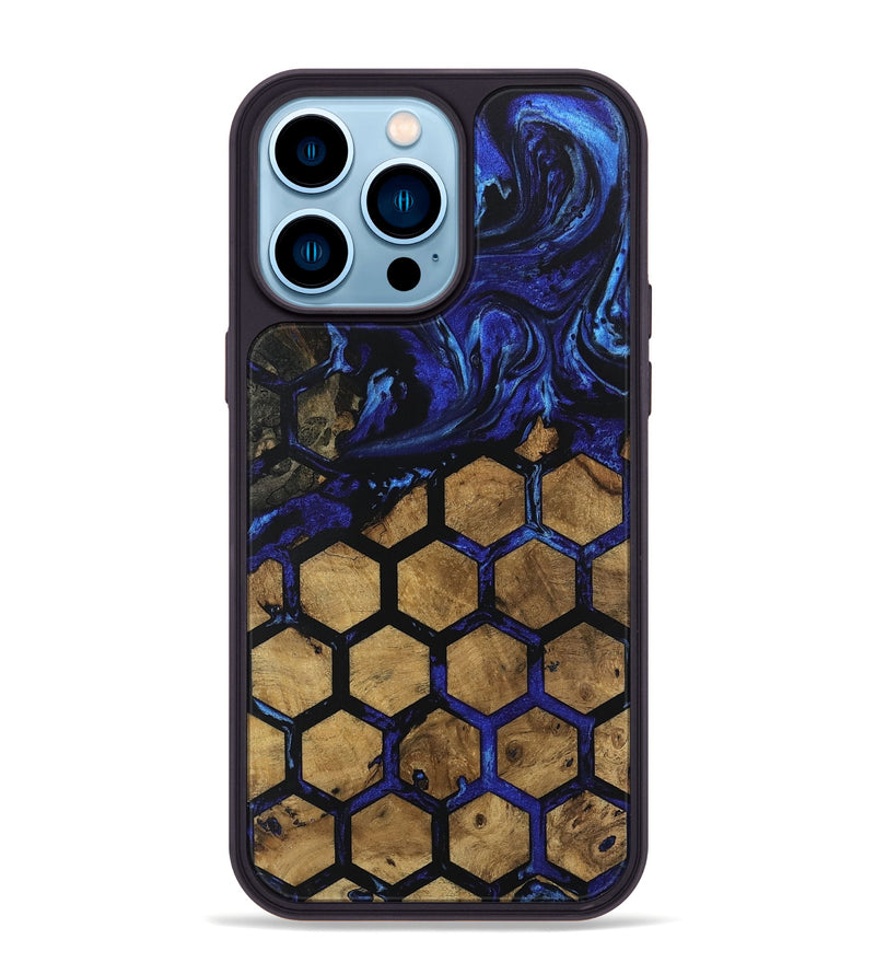 iPhone 14 Pro Max Wood Phone Case - Collin (Pattern, 740699)