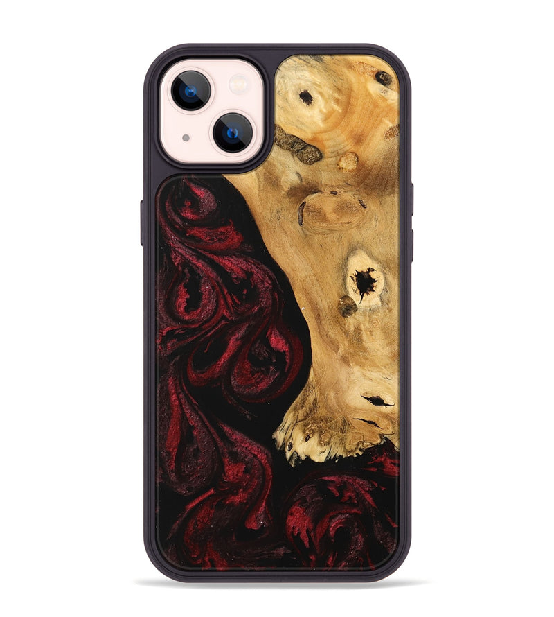 iPhone 14 Plus Wood Phone Case - Quinton (Red, 740700)