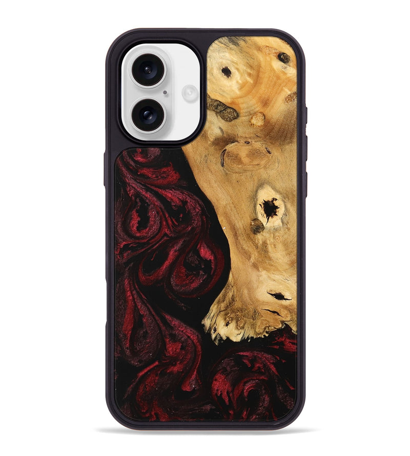 iPhone 16 Plus Wood Phone Case - Quinton (Red, 740700)