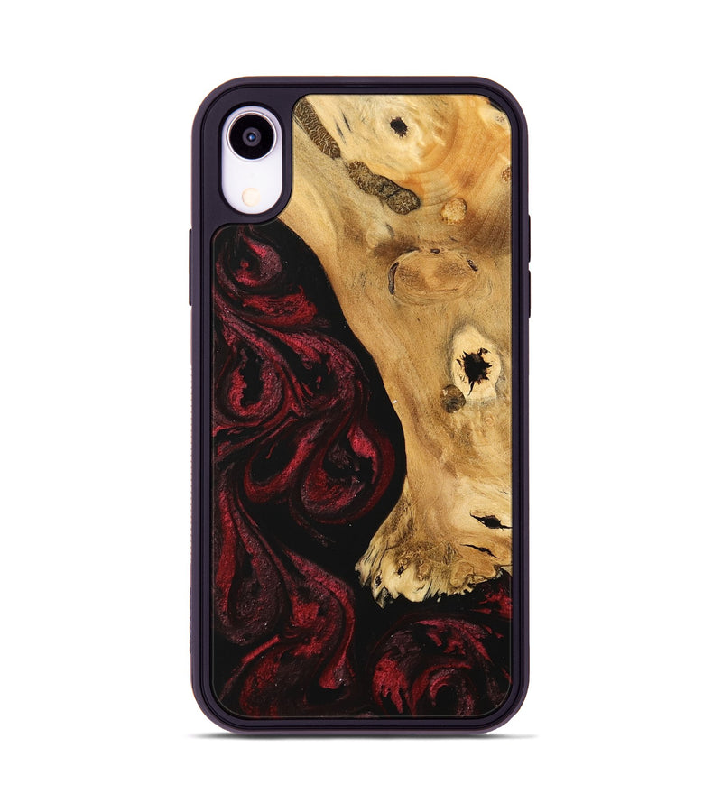 iPhone Xr Wood Phone Case - Quinton (Red, 740700)