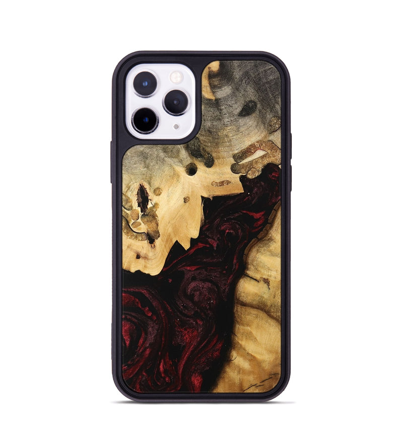 iPhone 11 Pro Wood Phone Case - Clovis (Red, 740705)