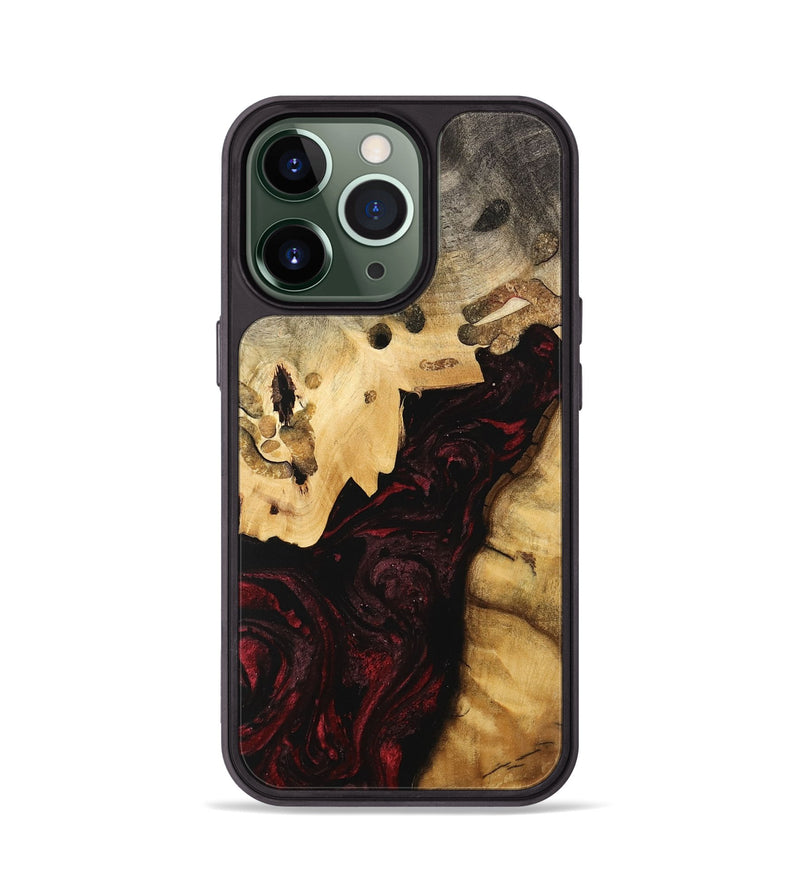 iPhone 13 Pro Wood Phone Case - Clovis (Red, 740705)