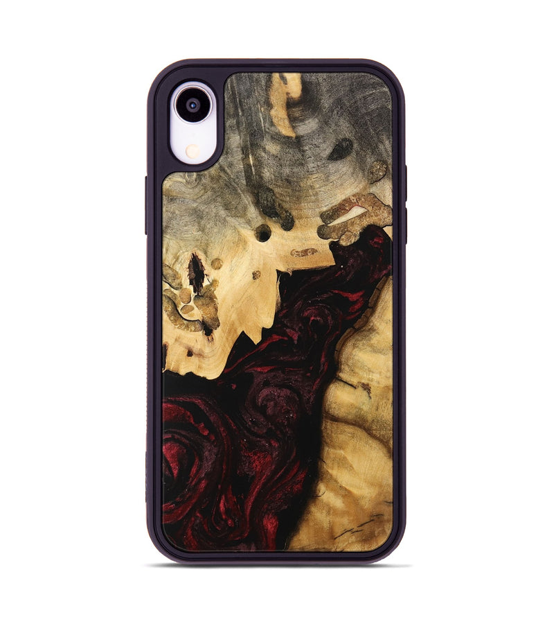 iPhone Xr Wood Phone Case - Clovis (Red, 740705)