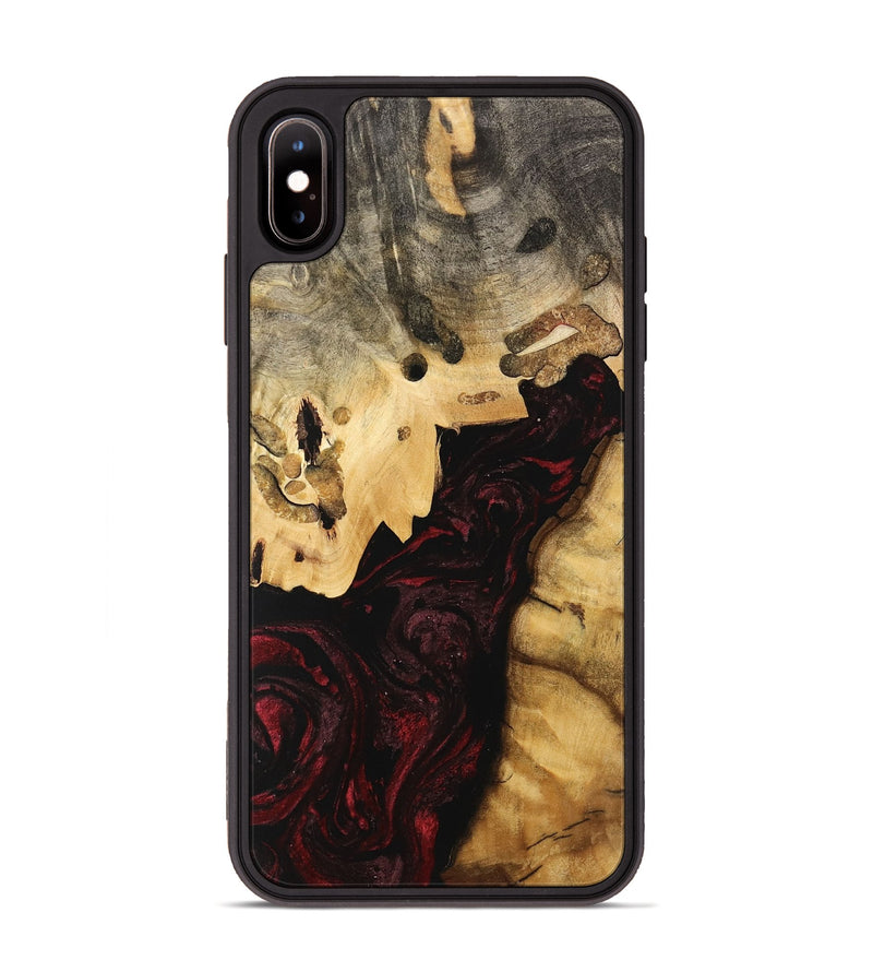 iPhone Xs Max Wood Phone Case - Clovis (Red, 740705)