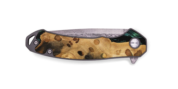 EDC Wood Pocket Knife - Quon (Green, 740708)