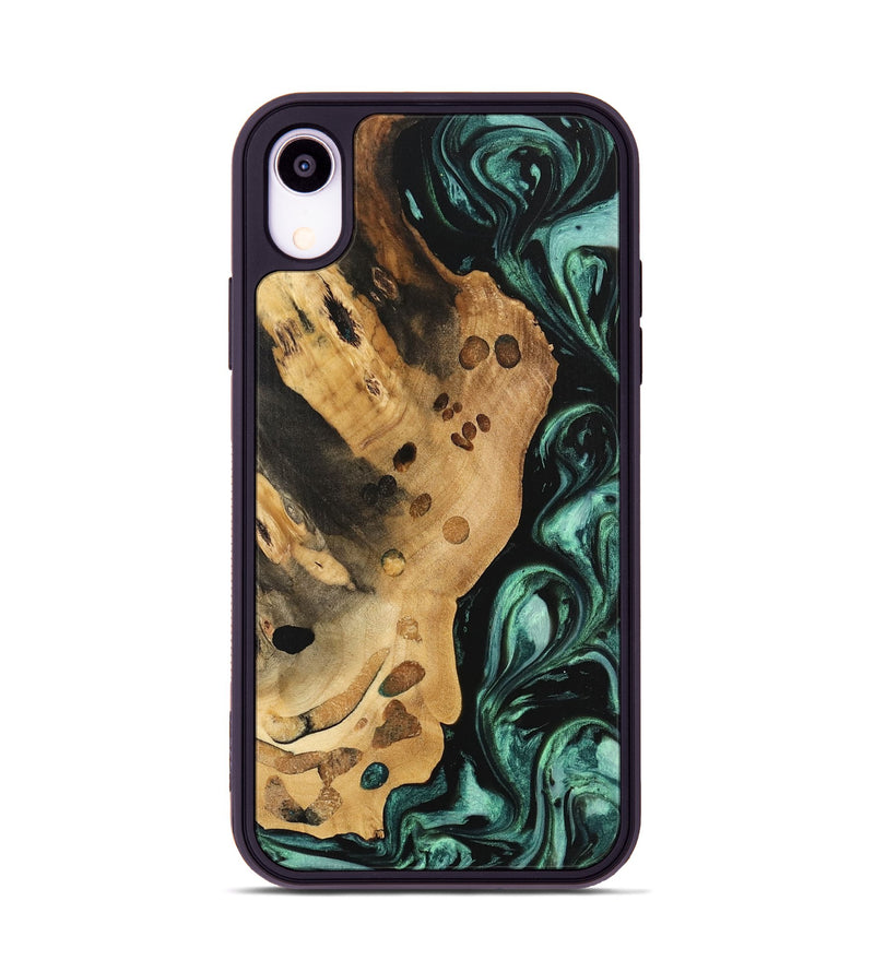 iPhone Xr Wood Phone Case - Quon (Green, 740708)