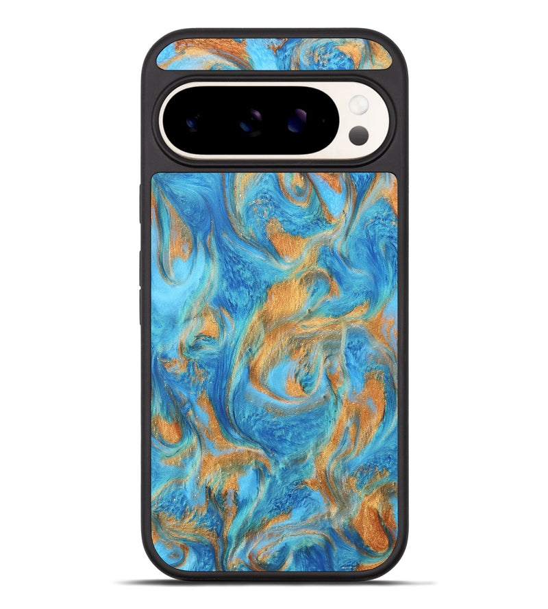 Pixel 9 Pro XL ResinArt Phone Case - Ramona (Teal & Gold, 740728)