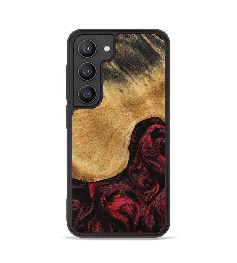 Galaxy S23 Wood Phone Case - Amando (Red, 740758)