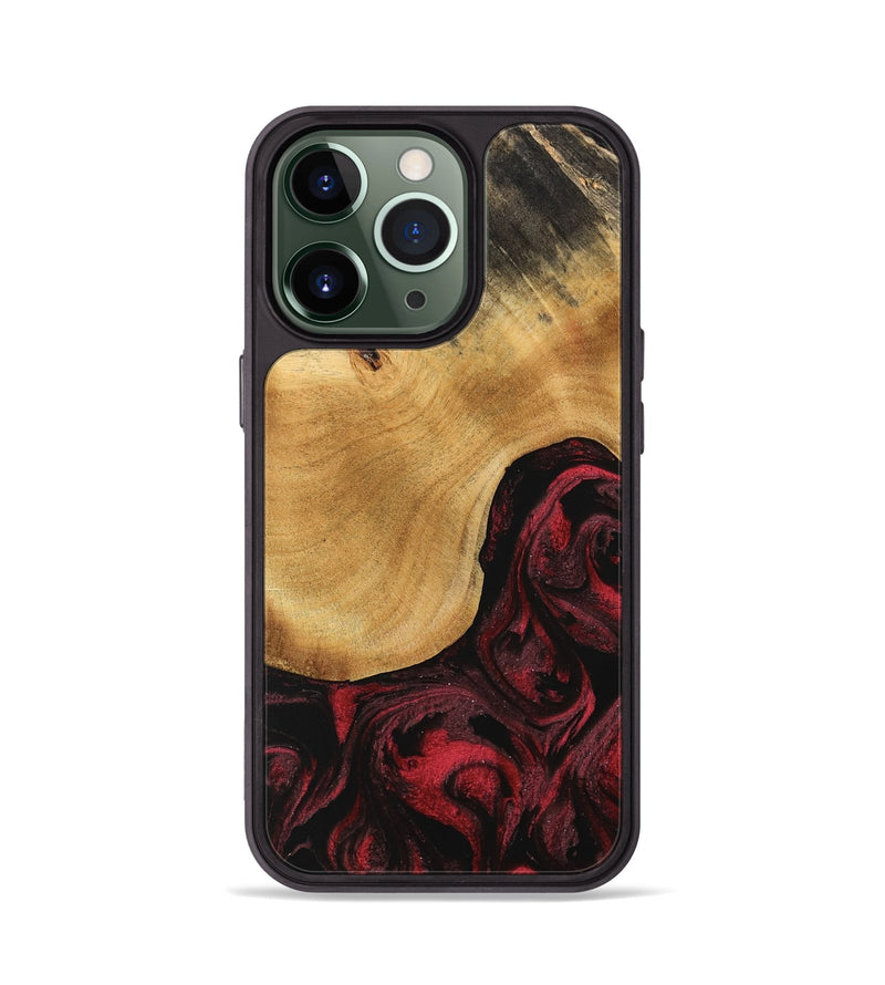 iPhone 13 Pro Wood Phone Case - Amando (Red, 740758)