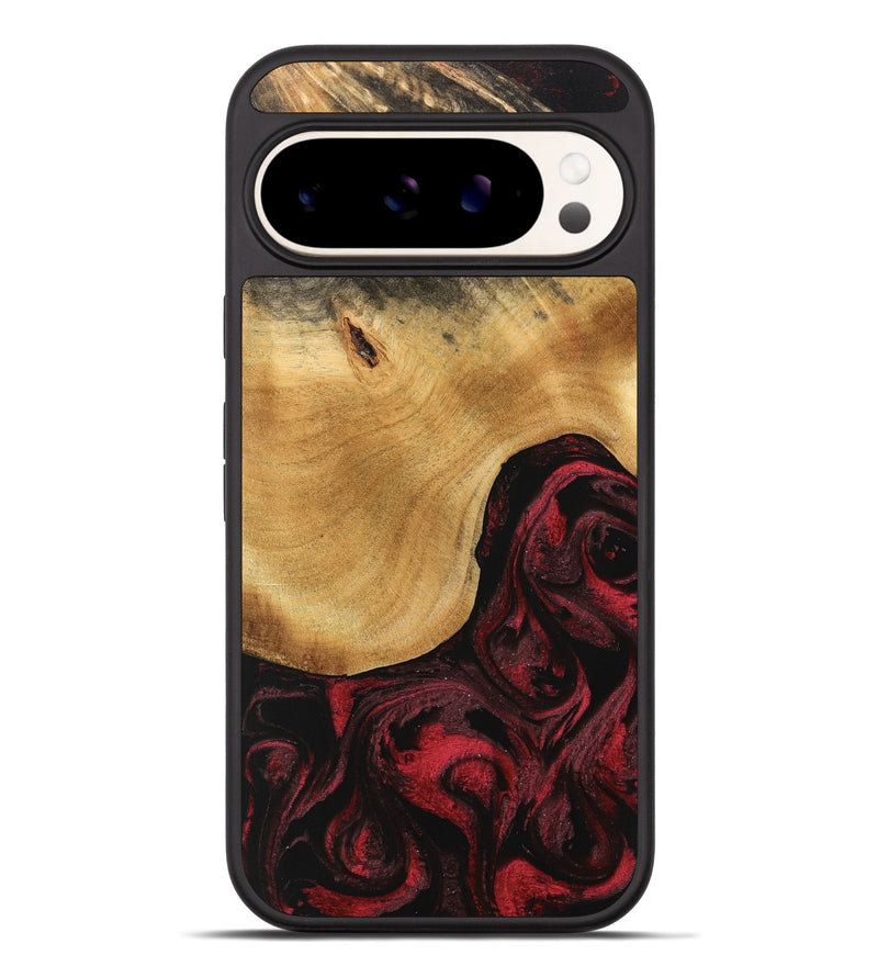 Pixel 9 Pro XL Wood Phone Case - Amando (Red, 740758)