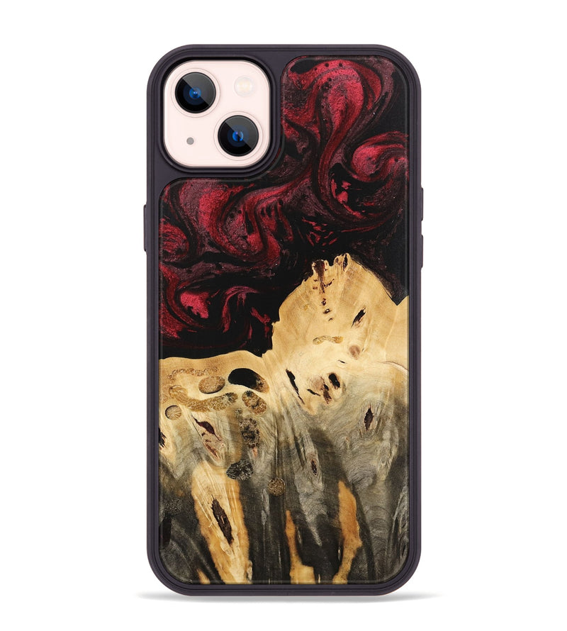 iPhone 14 Plus Wood Phone Case - Jackie (Red, 740759)