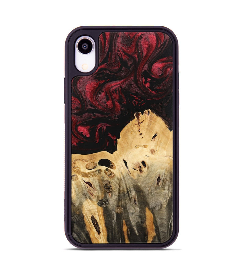 iPhone Xr Wood Phone Case - Jackie (Red, 740759)