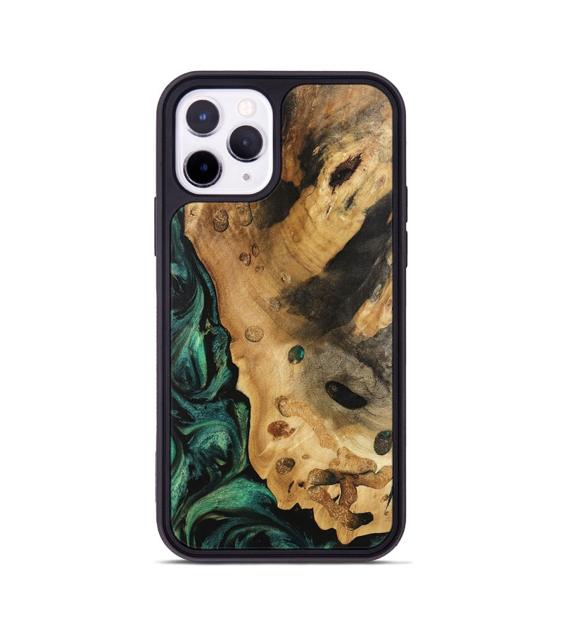 iPhone 11 Pro Wood Phone Case - Trever (Green, 740760)