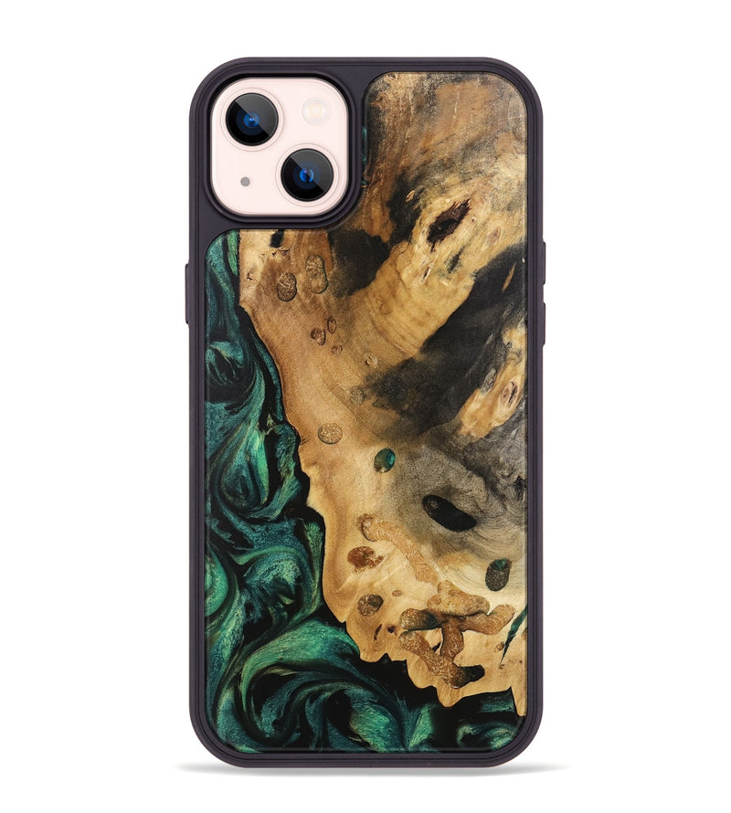 iPhone 14 Plus Wood Phone Case - Trever (Green, 740760)