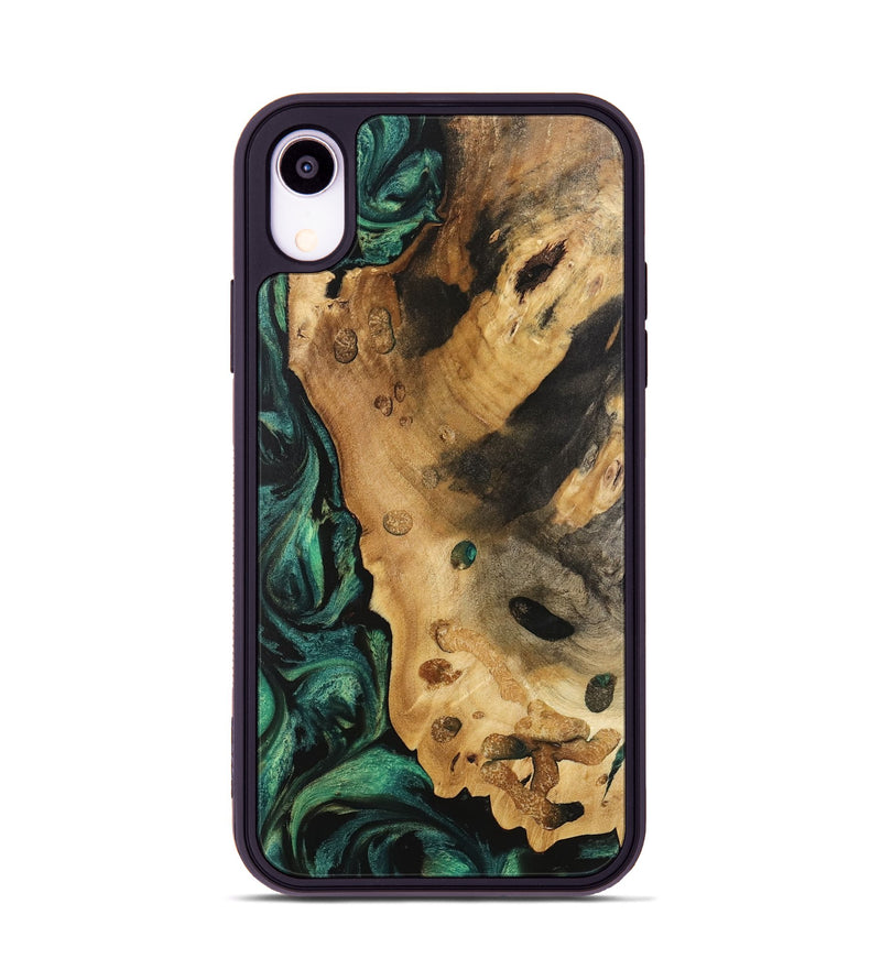 iPhone Xr Wood Phone Case - Trever (Green, 740760)