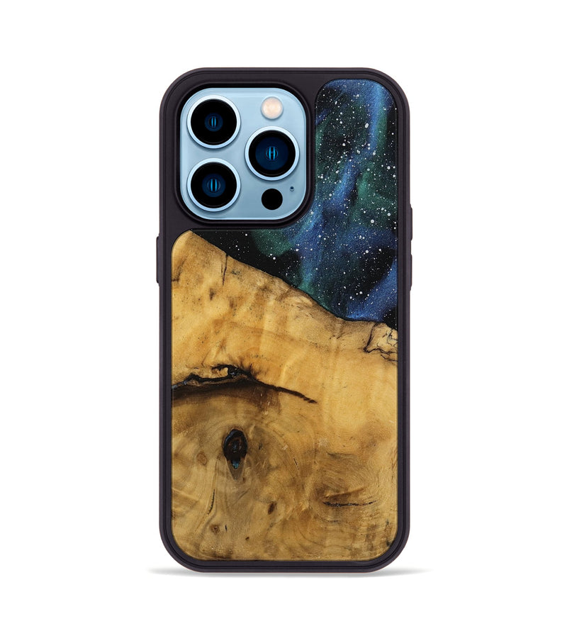 iPhone 14 Pro Wood Phone Case - Okan (Cosmos, 740788)