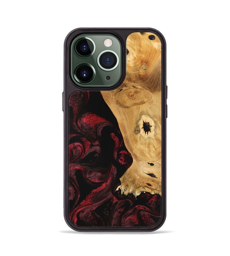 iPhone 13 Pro Wood Phone Case - Trudey (Red, 740799)