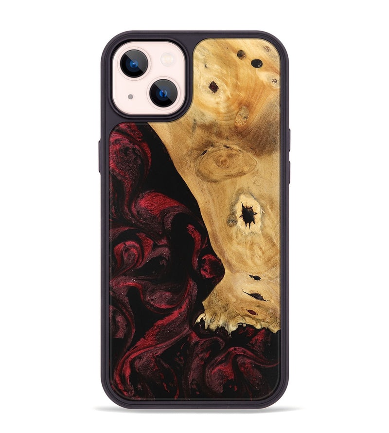 iPhone 14 Plus Wood Phone Case - Trudey (Red, 740799)